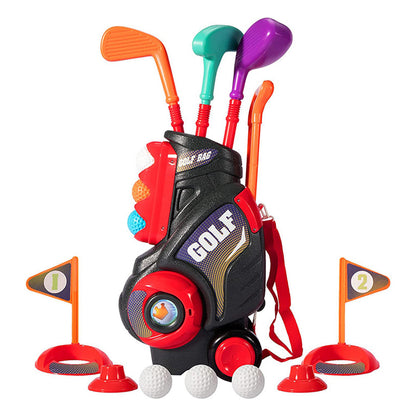 Toddler Golf Ball Game Playset Golf Toy Set Black