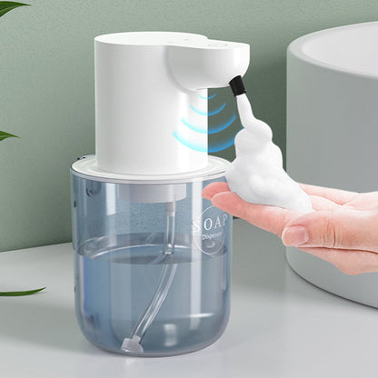 Touchless Automatic Electric Foaming Soap Dispenser 4-Level Adjustable Rechargeable Soap Dispenser White