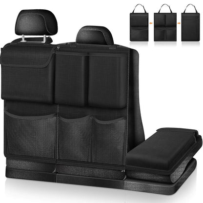 Large Capacity Car Trunk Organizer with Zippers ââ‚?Backseat Storage Black