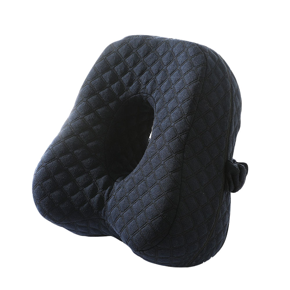 Ergonomic Leg Pillow Memory Foam Knee Pillow for Side Sleepers Dark Blue