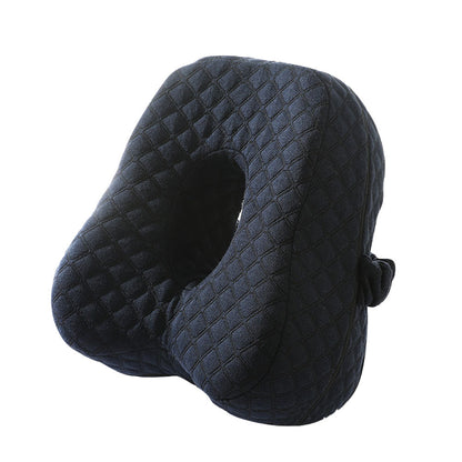 Ergonomic Leg Pillow Memory Foam Knee Pillow for Side Sleepers Dark Blue