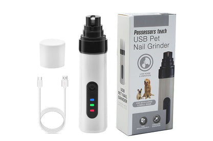 Silent Pet Nail Grinder Electric Dog Nail Trimmer Grooming Tool
