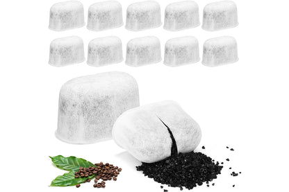 12Pcs Coconut Shell Charcoal Replacement Water Filters for Breville Keurig Espresso Machine
