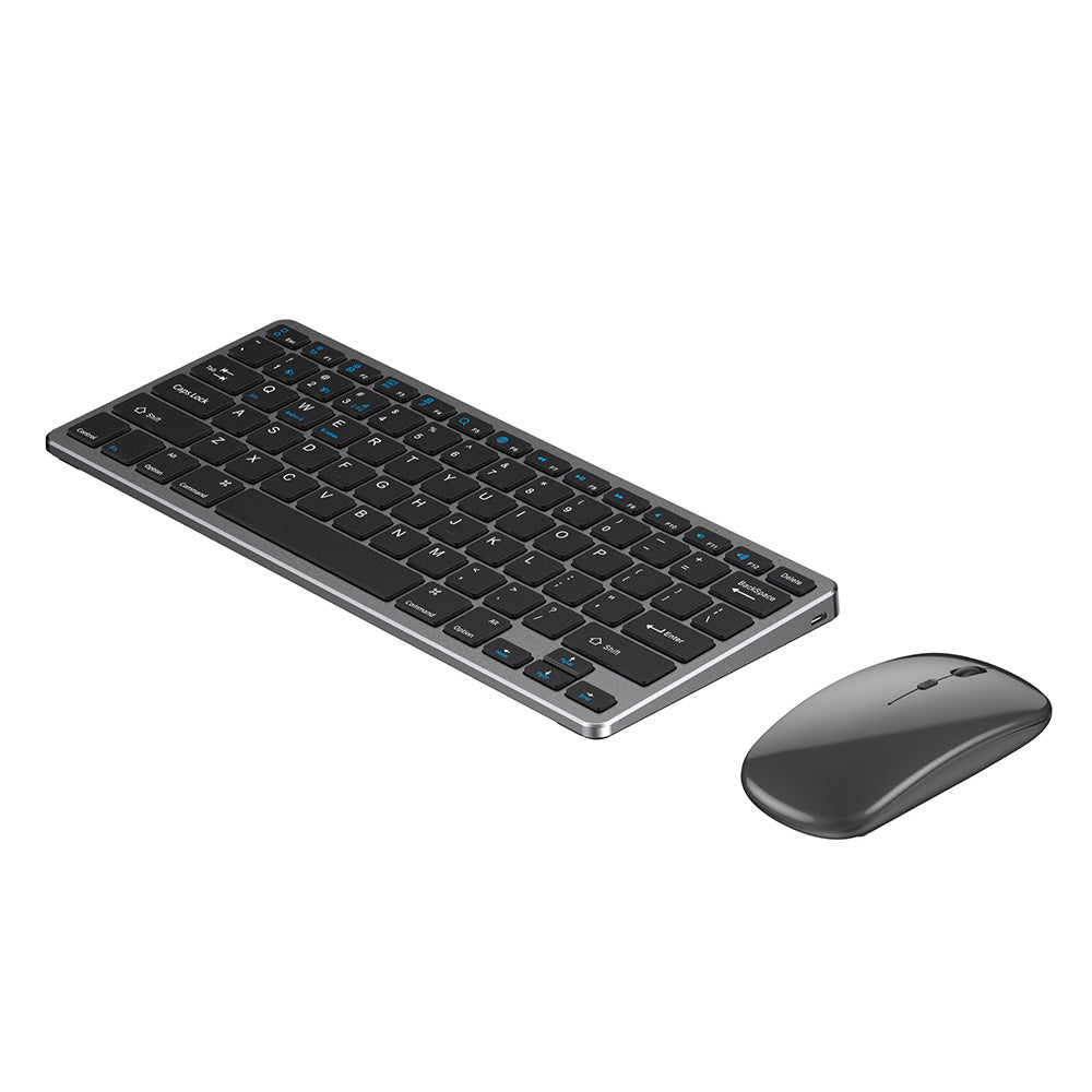 Compact Wireless Keyboard and Mouse Combo