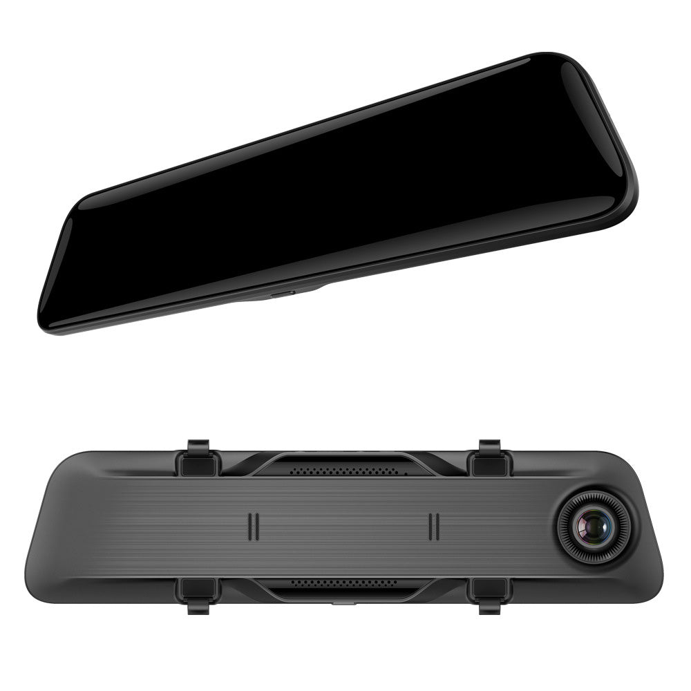 12 inch 4K Streaming Rearview Mirror Dash Cam with Dual Lens & Night Vision