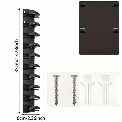 Wall Mounted Baseball Hat Organizer Adhesive Hat Display Hanger Holder for Door Closet Black