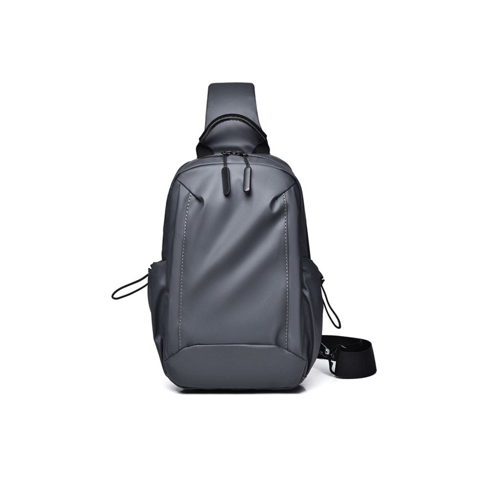 Casual Travel Large Capacity Men¡¯s Backpack Fashionable Multifunctional Chest Bag-Grey