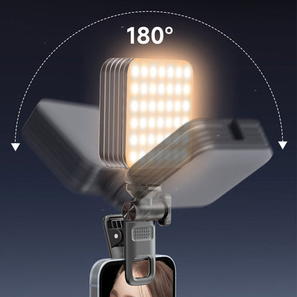 RGB Photography Selfie Fill Light Porable Adjustable Camera Light for Recording/Live