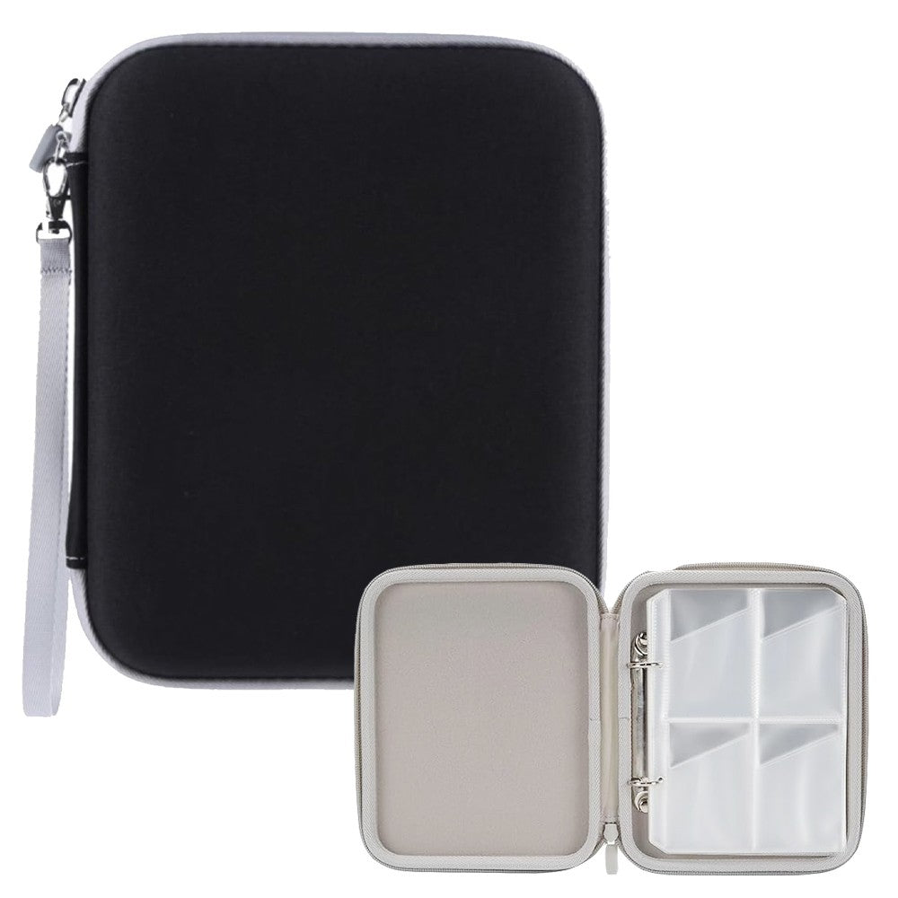 Card Case for Yoto Cards 80 Pockets Folder with Zipper for Yoto Player and Mini-Black