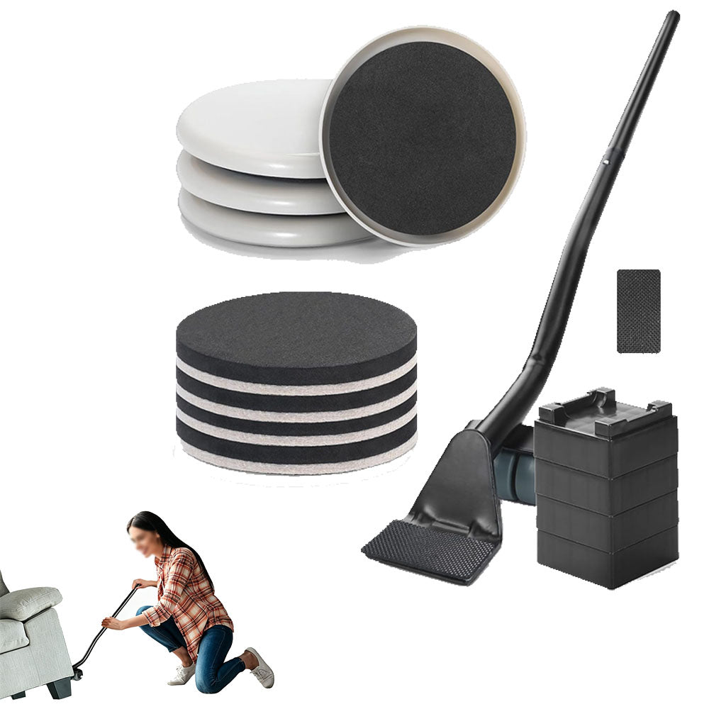Furniture Lifter Tool Set with 8 Sliders Reusable Moving Pads