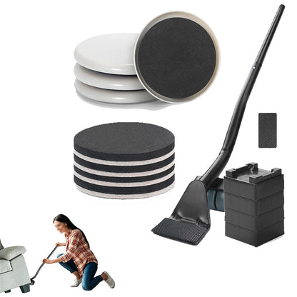 Furniture Lifter Tool Set with 8 Sliders Reusable Moving Pads