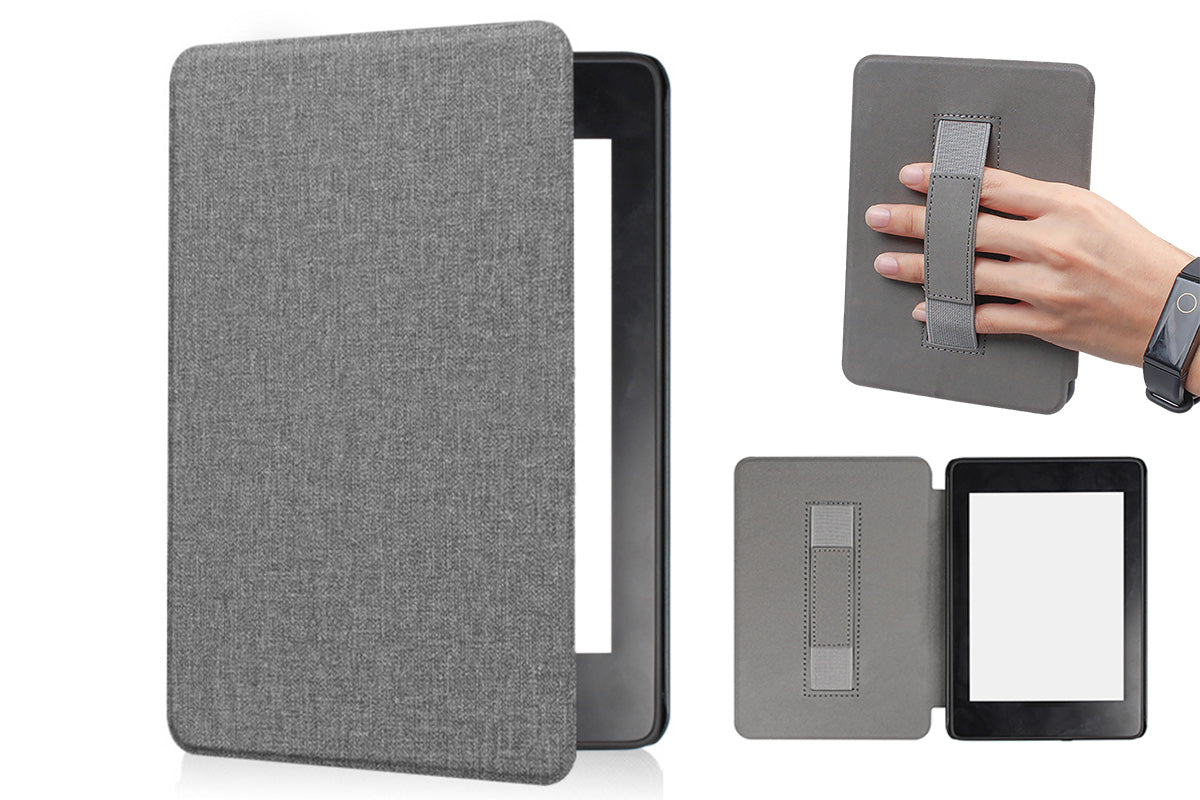 PU Leather Cover Case with Auto Sleep and Wake for Kindle Paperwhite 12th -Blue