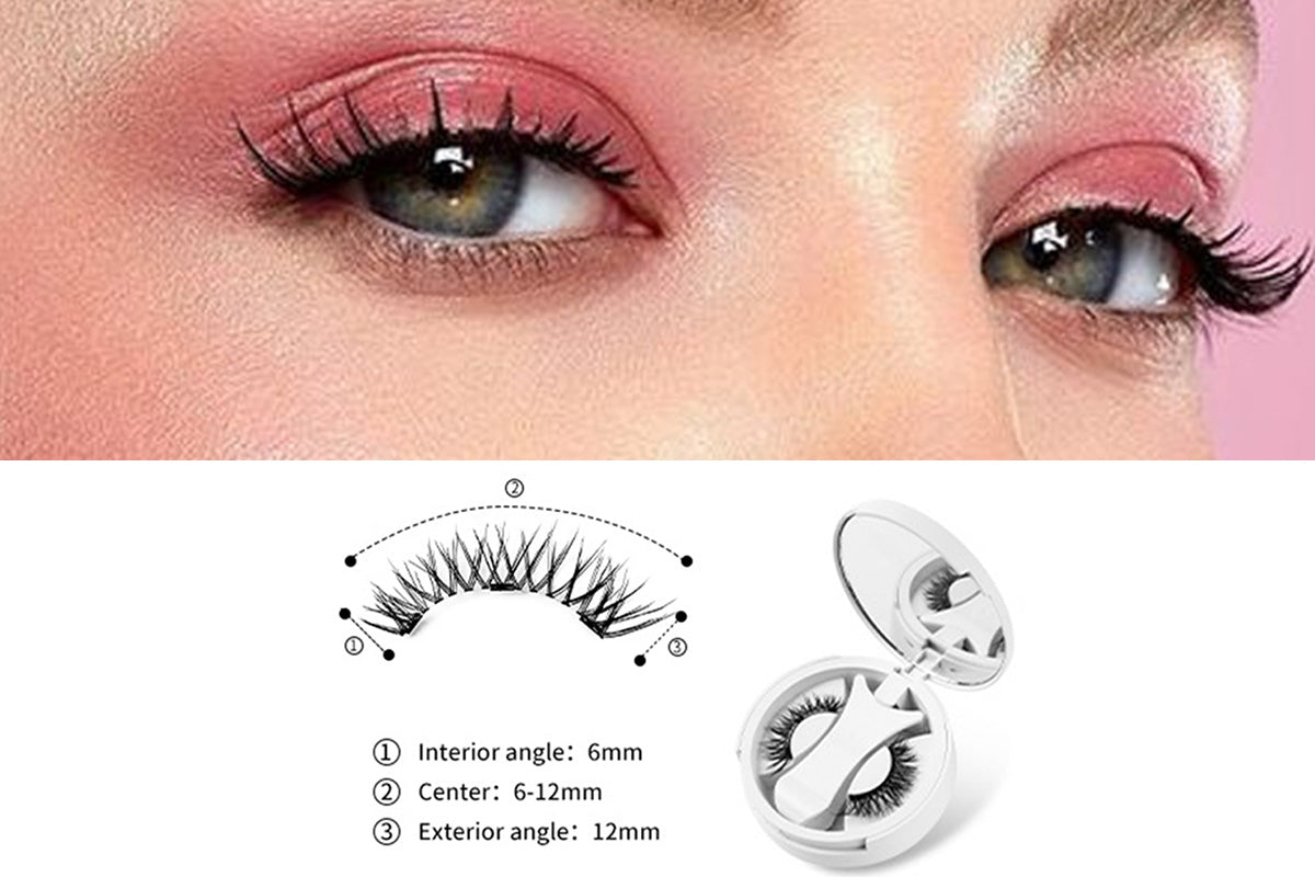 Eyelashes Kit With Clip Reusable  Lashes Glue-Free False Lashes-Style 1
