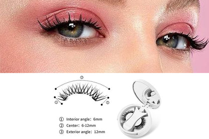 Eyelashes Kit With Clip Reusable  Lashes Glue-Free False Lashes-Style 1