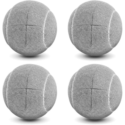 4PCS Walker Tennis Balls Universal Precut Glide Balls For Furniture Legs Walker-Grey