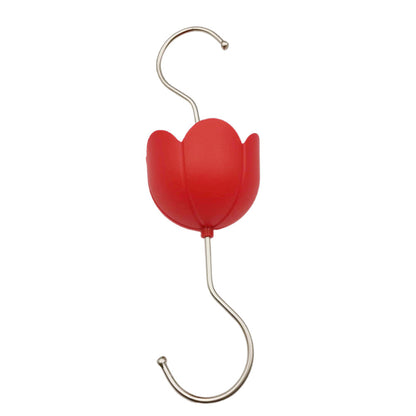 Anti-Ant Moat for Hummingbird Hanging Feeders Ant Guard S Hook Hanger for Outdoor Yard Red