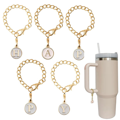 Letter Charm Accessories for Stanley Cup Tumbler With Handle Style 2