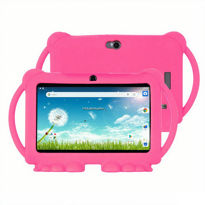 7 Inch Android Tablet with Handle Parental Control Dual Camera-Pink