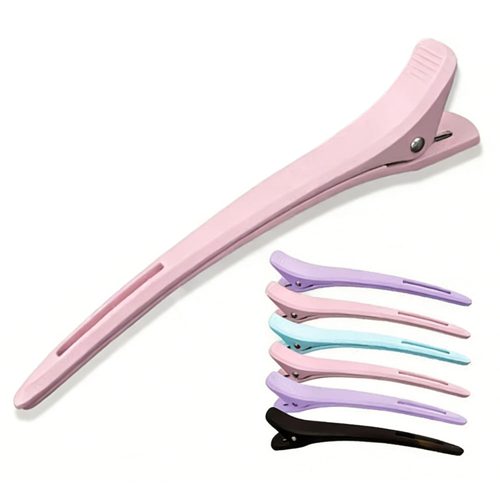 Non-Slip Plastic Sectioning Hair Clips for Salon Styling