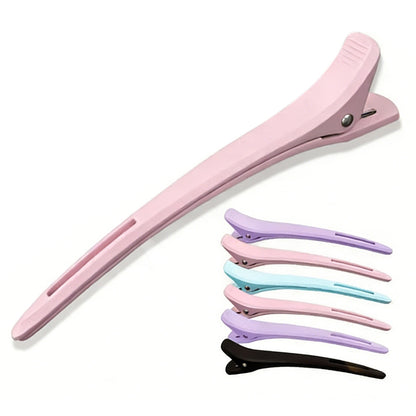 Non-Slip Plastic Sectioning Hair Clips for Salon Styling