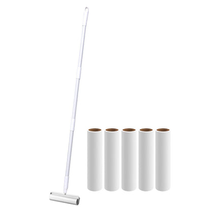 Adjustable Long Handle Lint Rollers Sticky Hair Remover for Floor Carpets Clothing