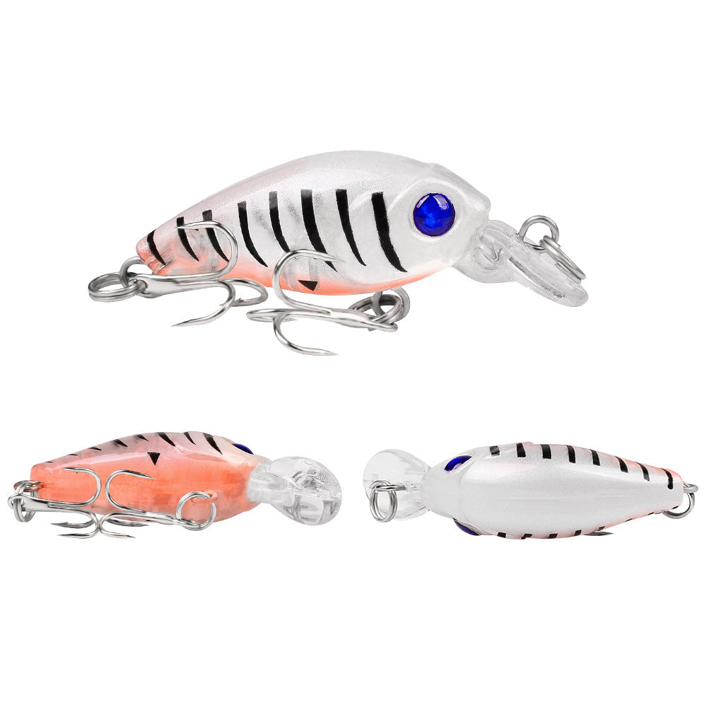 9Pcs Colorful Fishing Lures Small Fake Fishing Bait Freshwater Fishing Tackle Kit for Bass Trout Perch