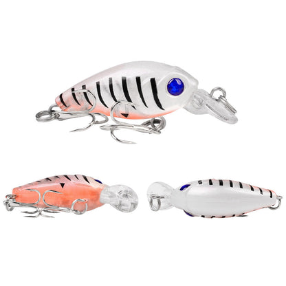 9Pcs Colorful Fishing Lures Small Fake Fishing Bait Freshwater Fishing Tackle Kit for Bass Trout Perch