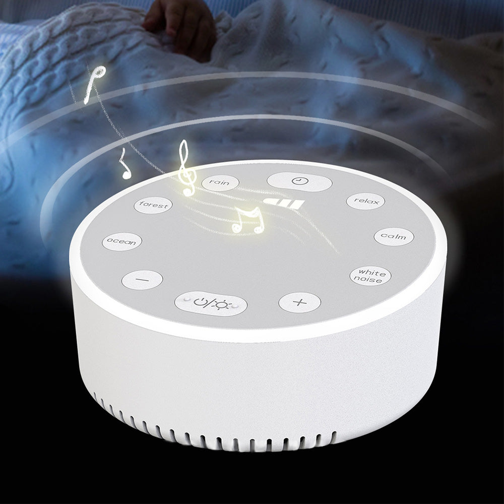 White Noise Machine Sleep Sound Machine with 6 Soothing Sounds Breathing Night Light