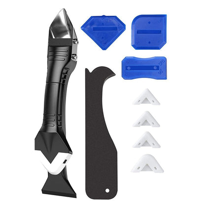 3-in-1 Caulking Tool Kit Removal Residue Scraper Kit Sealant Replace Set