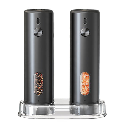 2 Piece Rechargeable Electric Salt Pepper Grinders