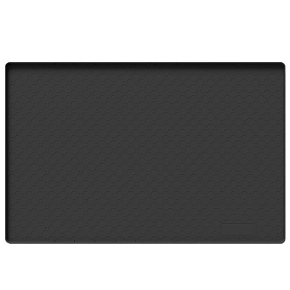 Silicone Under Sink Mat with Raised Edge - Black