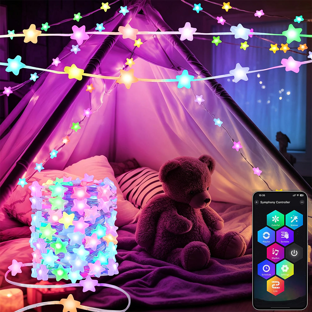 Smart Star Fairy Lights Color Changing String Lights Christmas Decor