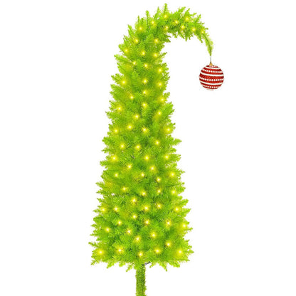 150cm Simulation Christmas Tree with Light Whimsical Xmas Tree Home Decor