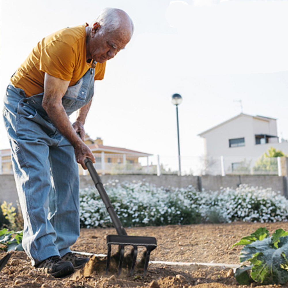 2-in-1 Garden Hoe Long Stirrup Hoe Garden Tool with Adjustable Handle