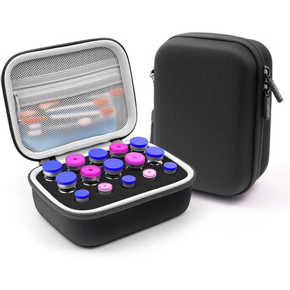 15 Grids Insulin Vial Protector Case Peptide Case for Diabetics Standard 10ml U-100 Vials