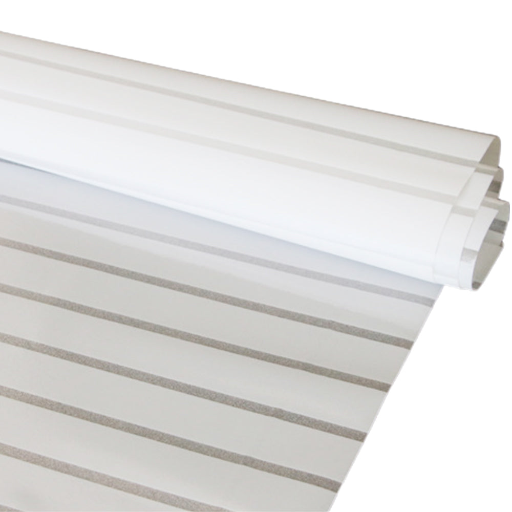 Frosted Stripe Glass Window Privacy Film Static Window Sticker Office Bathroom Decor