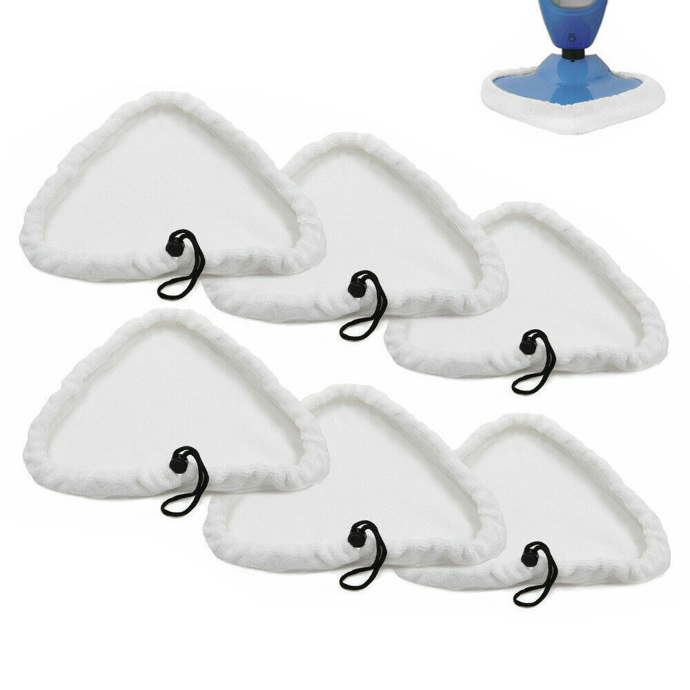 6Pcs Reusable Steam Mop Pads Replacement Triangle Microfibre Cleaning Pads Compatible with Steamboy H2O