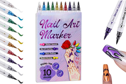 10 Piece Nail Art Pens Set