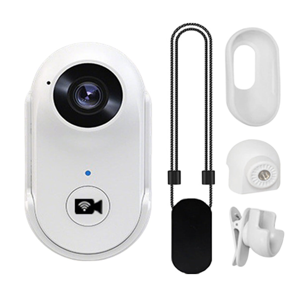 1080P Mini WiFi Action Camera Thumb Sport Video Recorder for Motorcycle White