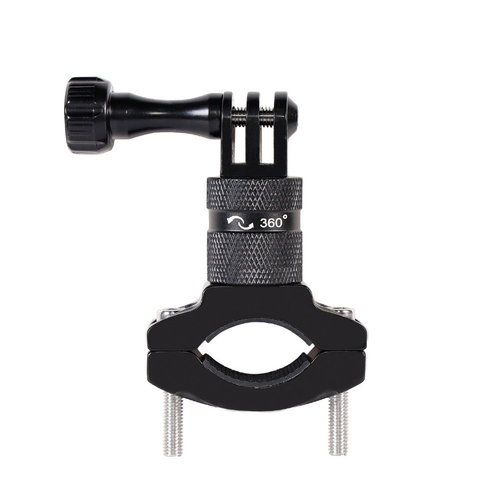 Aluminum 360-degree Bike Handlebar Mount for GoPro Hero 13 12 11 Cameras Black