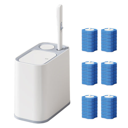 5L Wheeled Bathroom Bin with Toilet Brush