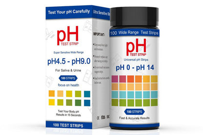 100Pcs pH Test Strips for Urine and Saliva 4.5-9.0 pH Paper for Liquid Testing Food Making