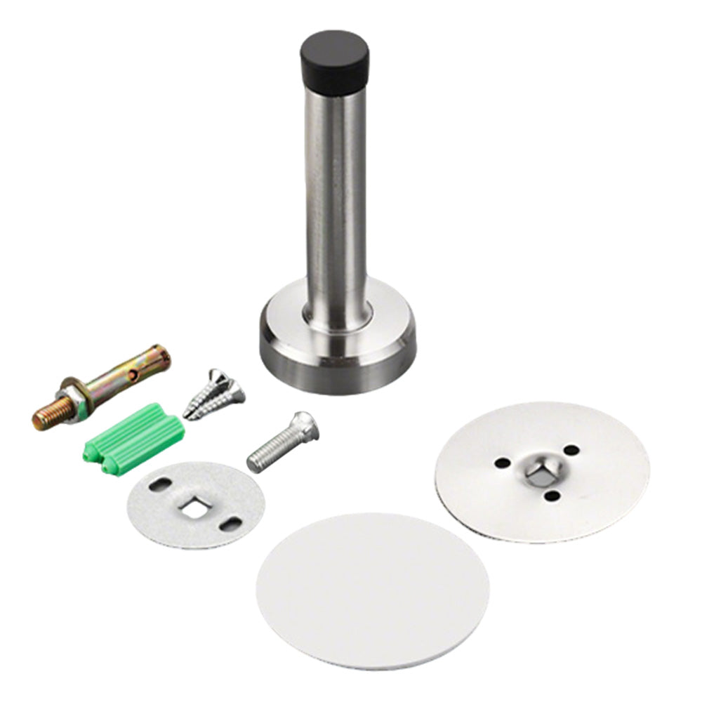 4 Pack Stainless Steel Door Stop-Silver