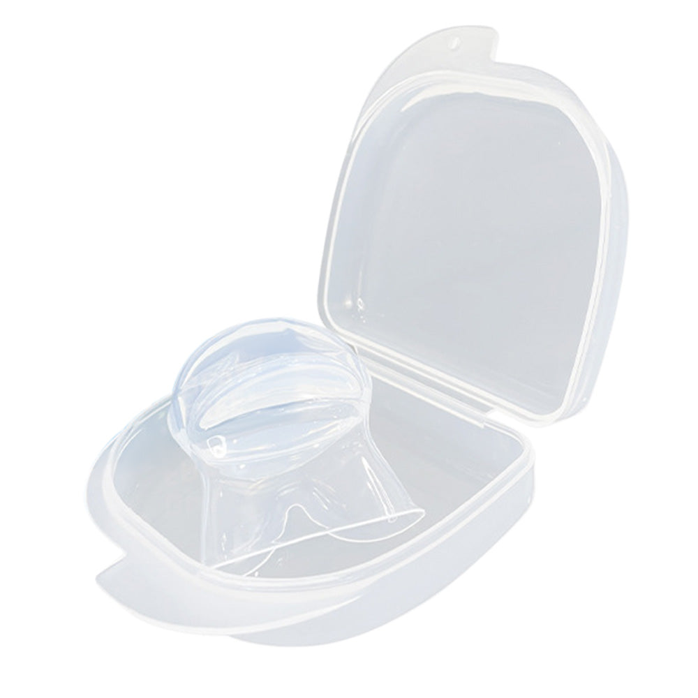 Anti-Snoring Tongue Stabilizing Mouthpiece Sleep Aid with Storage Case White