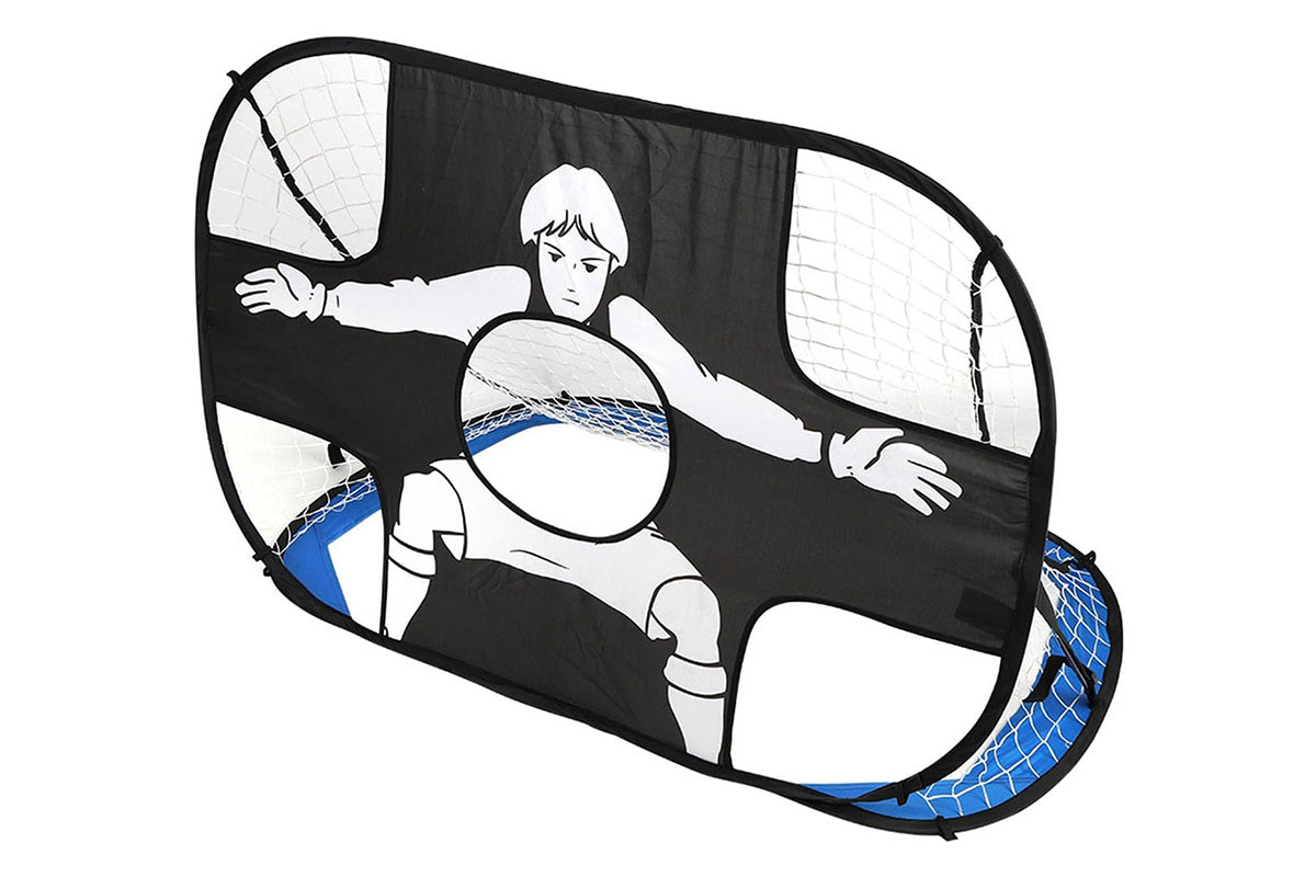 2 in 1 Kids Soccer Pop Up Goal Net Targets Soccer Goal Net Training Football Goal-Soccer Goal+ training mat + training belt