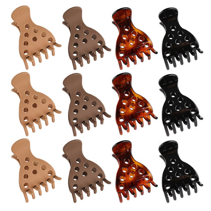 12Pcs Lightweight Hair Claw Clips for Thick and Thin Hair Styling