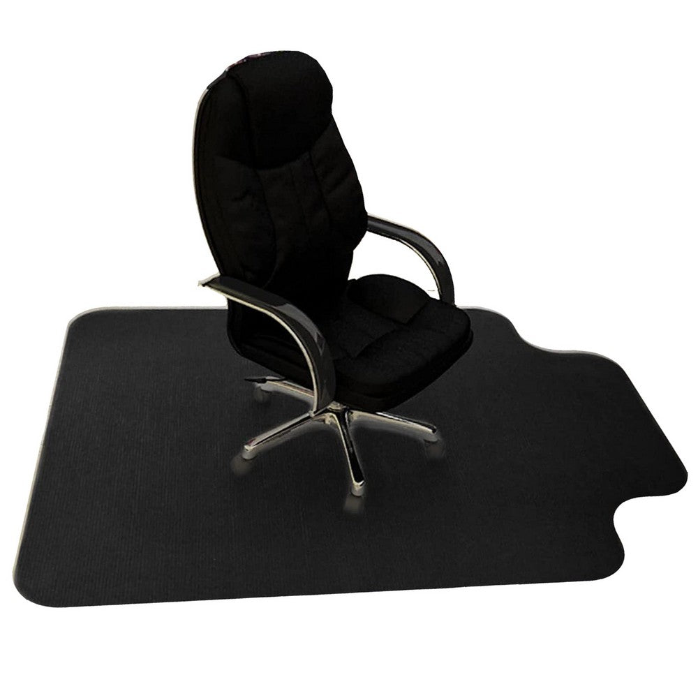Anti-Slip Office Chair Mat for Carpet - Black