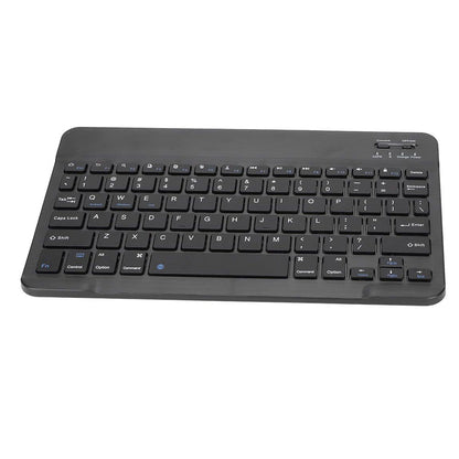 10-inch Ultra-Slim Bluetooth Keyboard Portable Mini Wireless Keyboard Rechargeable for iOS Android Windows Tablet Smartphone Black