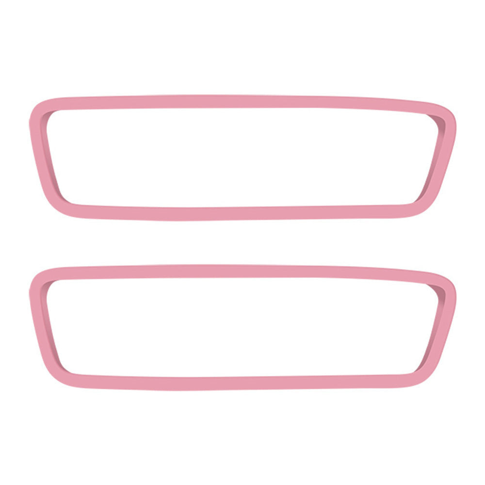 2PCS Silicone Rearview Mirror Edge Protector for Tesla Model 3/Y Pink