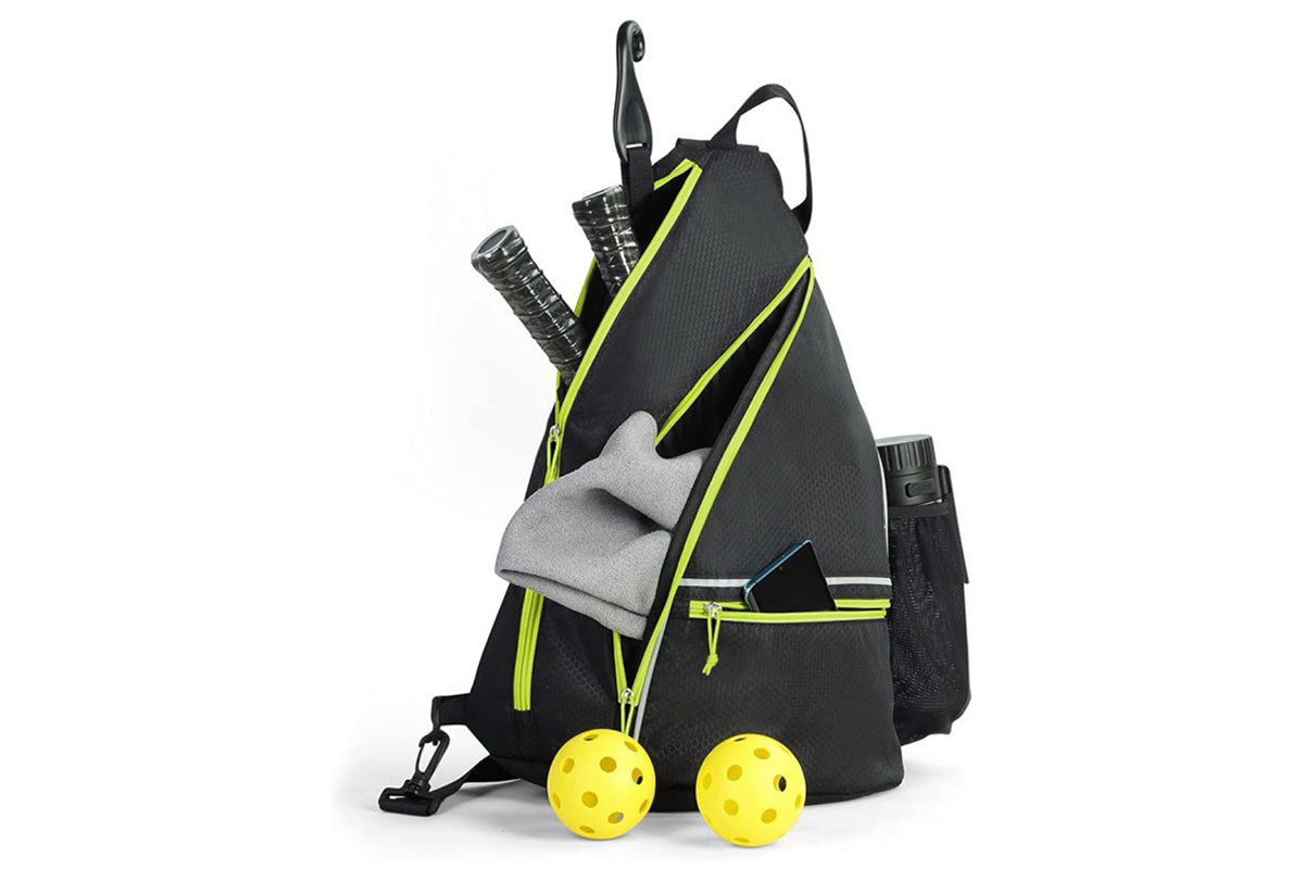 Pickleball Backpack Adjustable Sling Bag Large Capacity with security Pocket